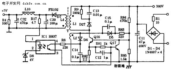 RCC開關電源電路