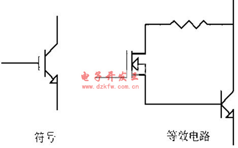 IGBT符號(hào)及等效電路