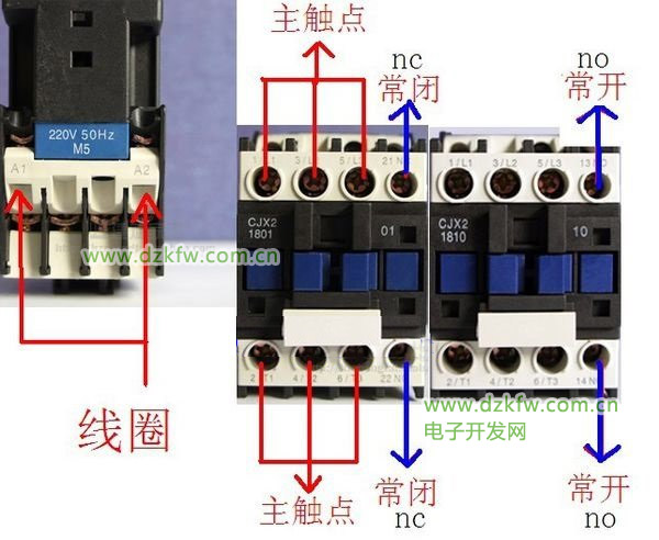 交流接觸器結構說明